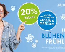Hallo blühender Frühling: Jacken und Mäntel günstig reinigen